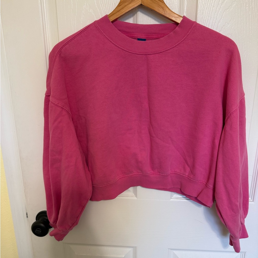 Old Navy Vibrant Pink Fleece Top